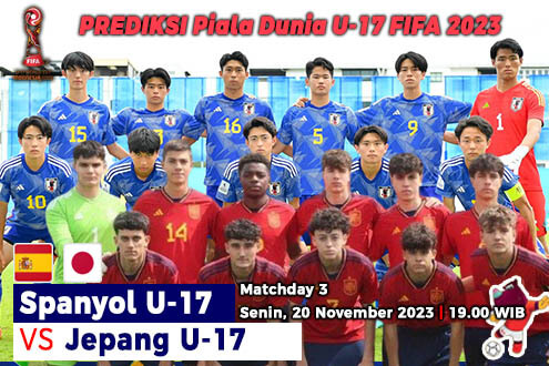 Prediksi Spanyol vs Jepang di Babak 16 Besar Piala Dunia U-17 2023